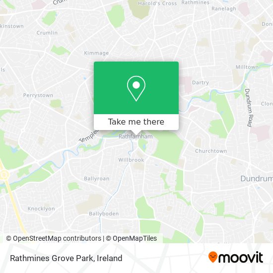 Rathmines Grove Park map