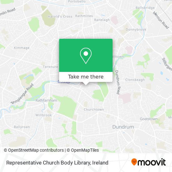 Representative Church Body Library map