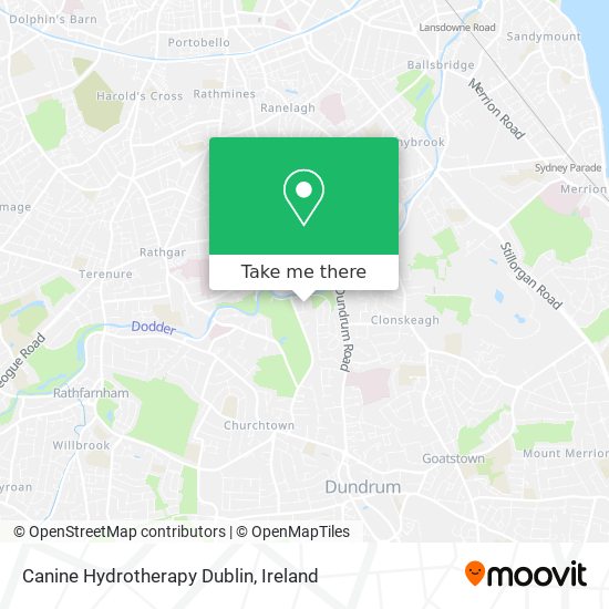 Canine Hydrotherapy Dublin map