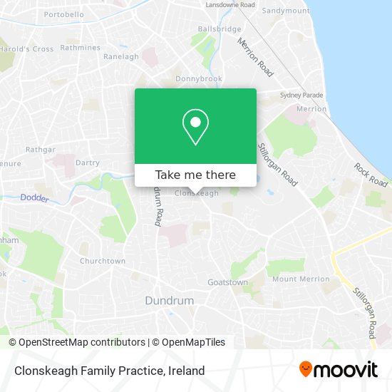 Clonskeagh Family Practice map