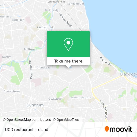 UCD restaurant map