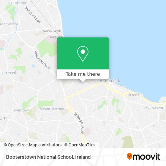 Booterstown National School map