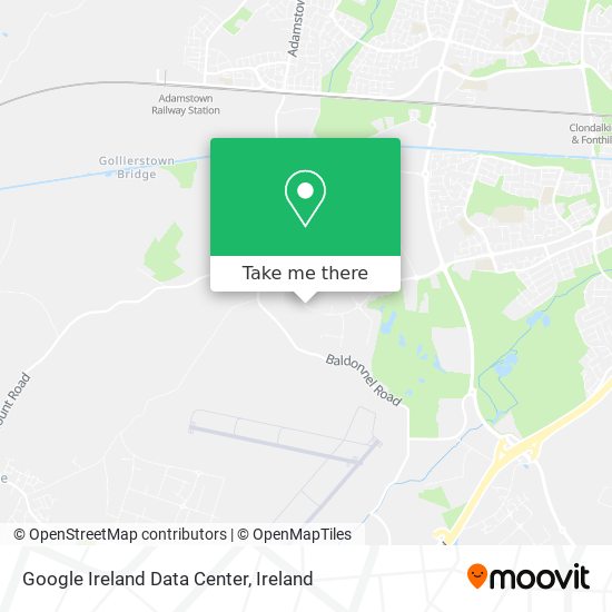 Google Ireland Data Center map