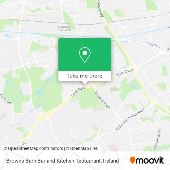 Browns Barn Bar and Kitchen Restaurant map