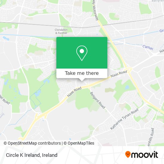 Circle K Ireland map