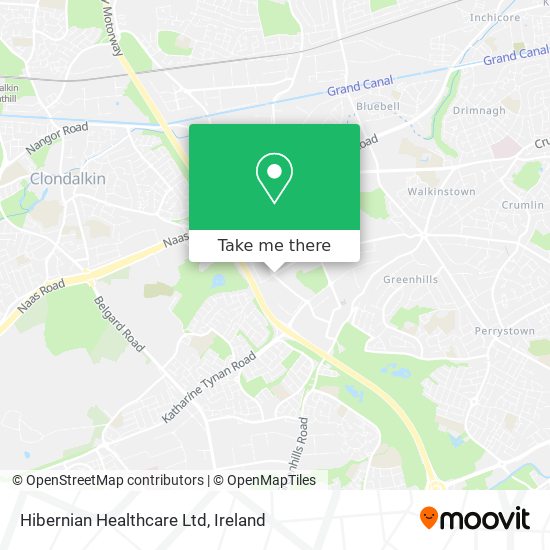 Hibernian Healthcare Ltd map