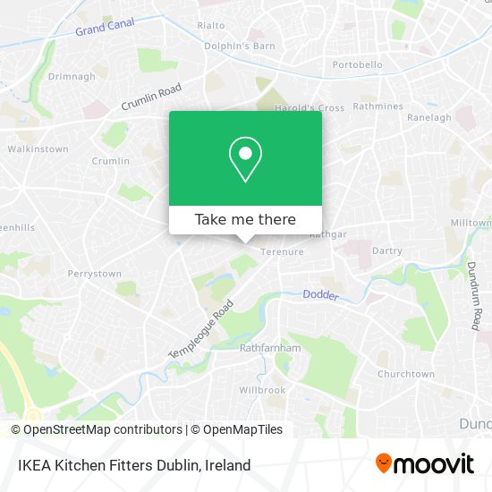 IKEA Kitchen Fitters Dublin map