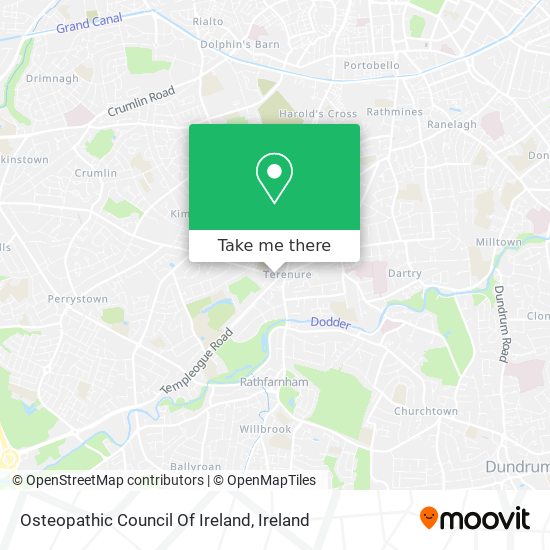 Osteopathic Council Of Ireland map