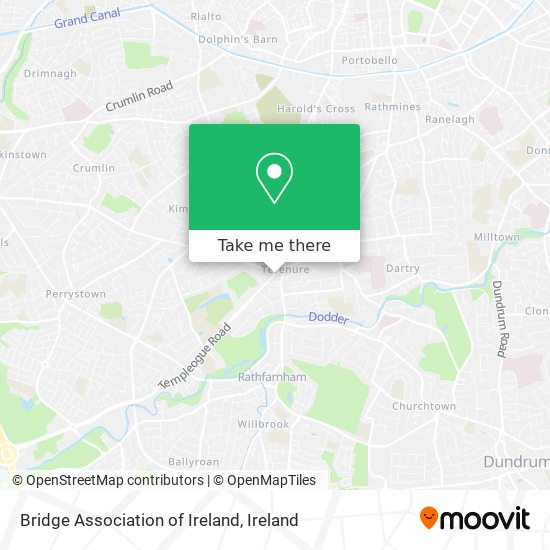 Bridge Association of Ireland map