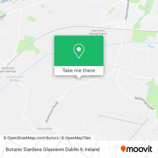 Botanic Gardens Glasnevin Dublin 9 map