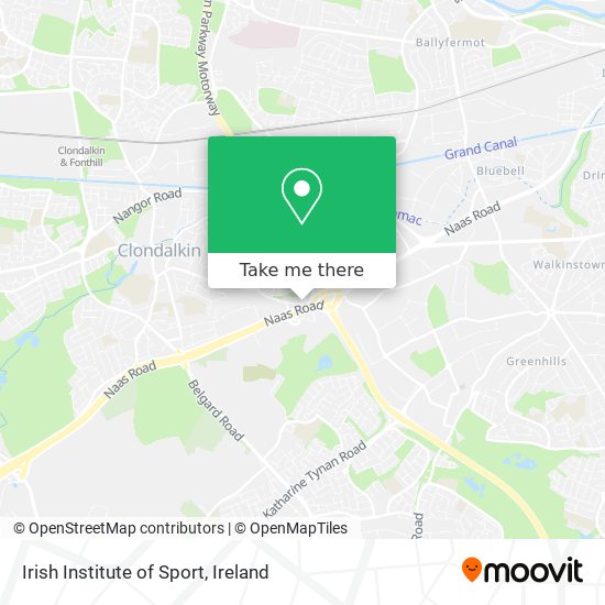 Irish Institute of Sport map