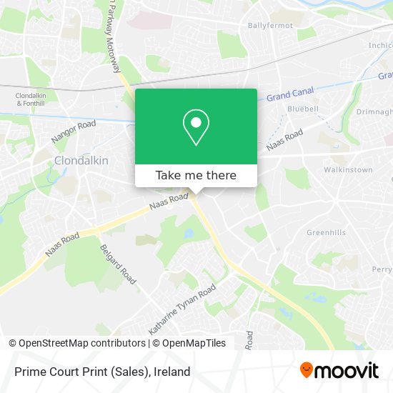 Prime Court Print (Sales) map