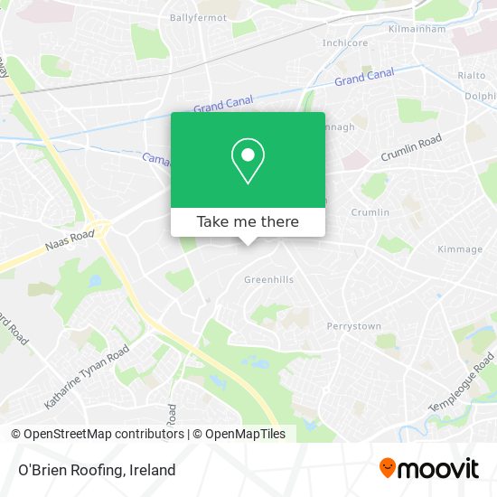 O'Brien Roofing map