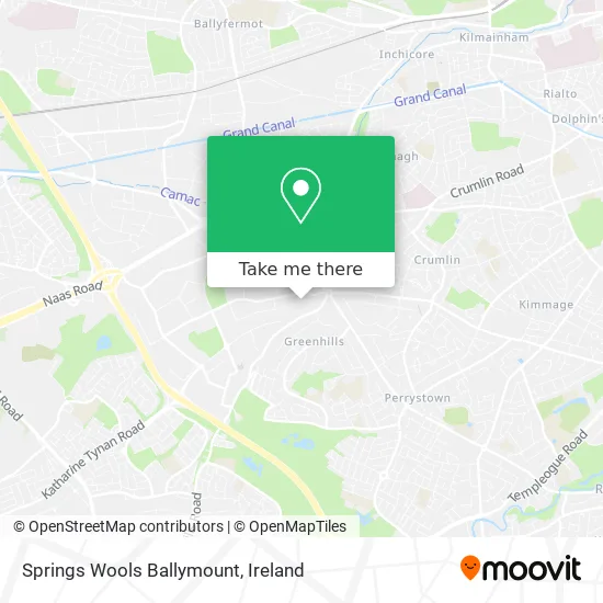 Springs Wools Ballymount map