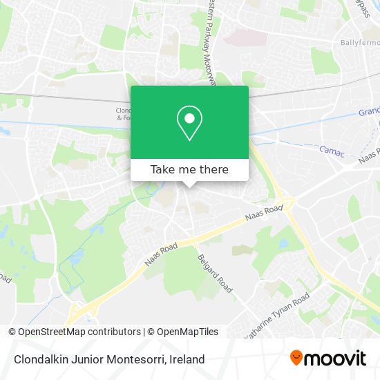 Clondalkin Junior Montesorri map