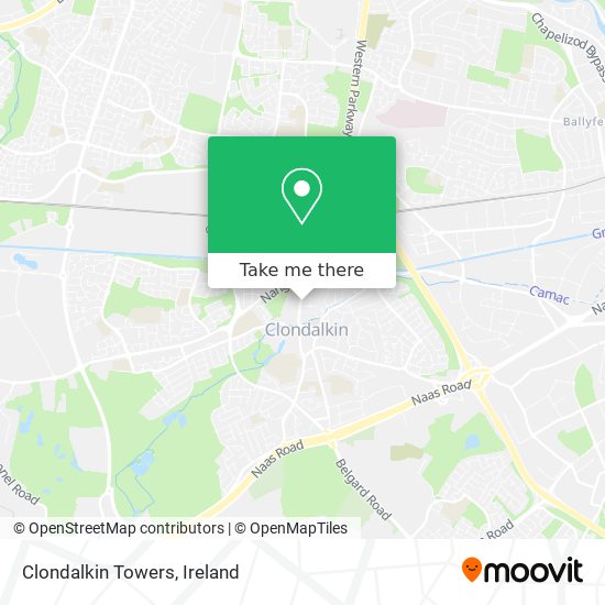 Clondalkin Towers map