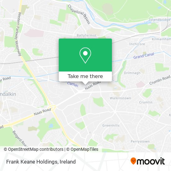 Frank Keane Holdings map