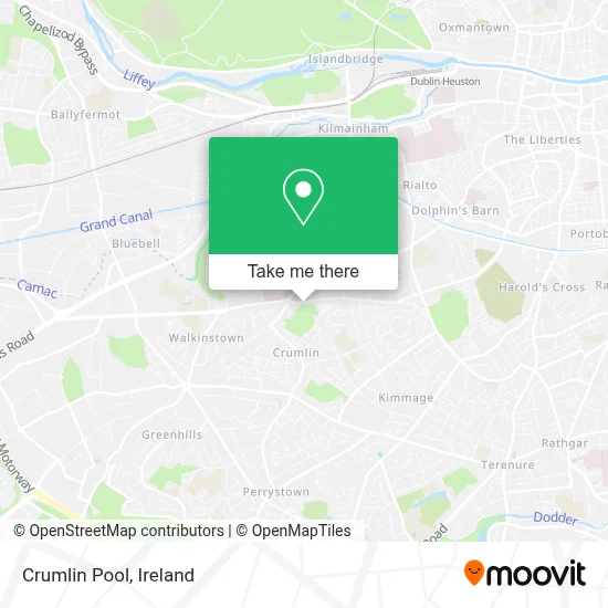 Crumlin Pool map