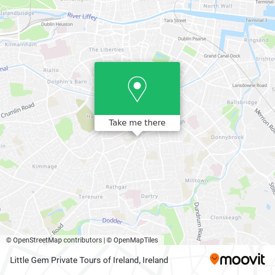 Little Gem Private Tours of Ireland map