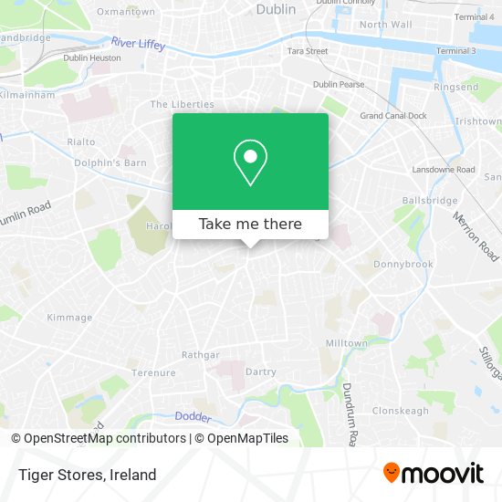 Tiger Stores map