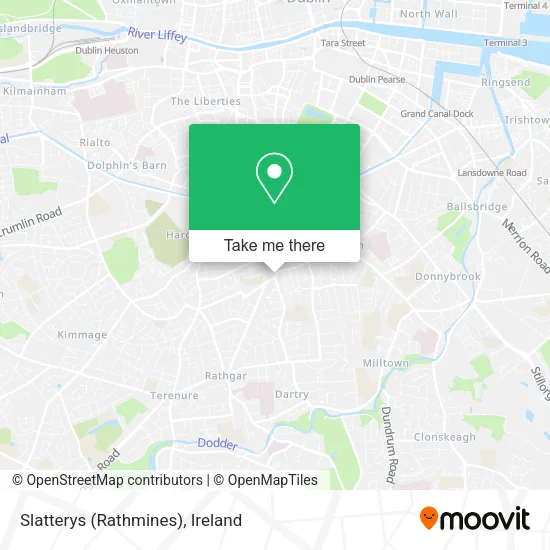 Slatterys (Rathmines) map