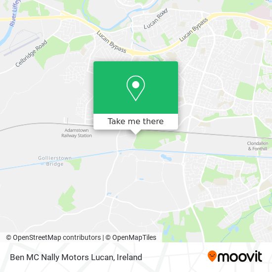 Ben MC Nally Motors Lucan map