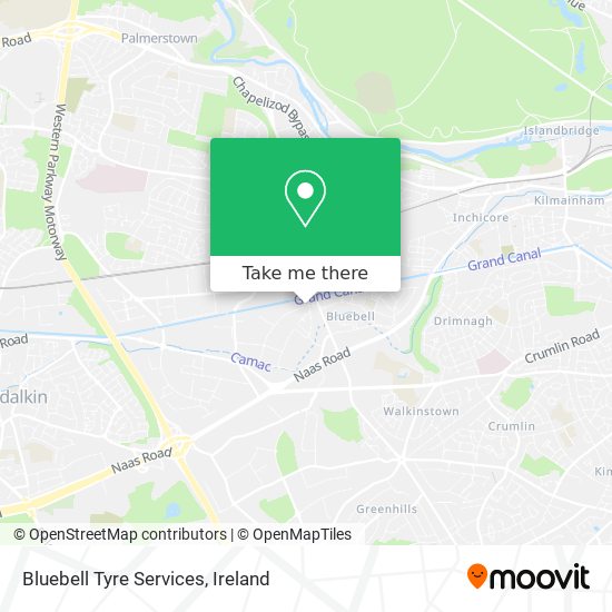 Bluebell Tyre Services map