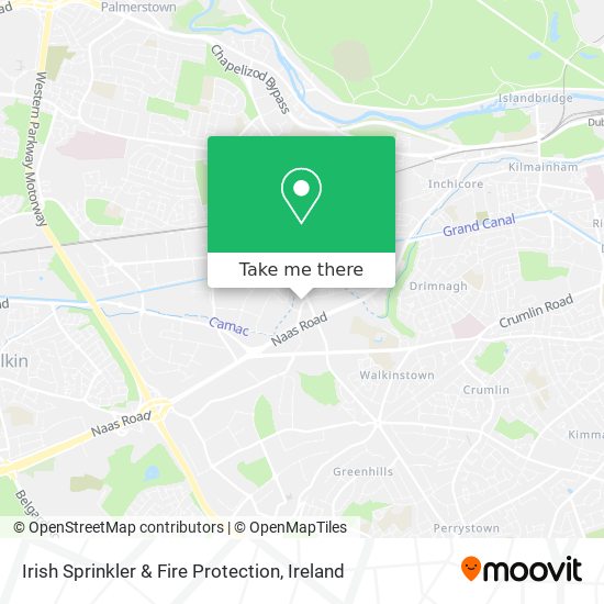 Irish Sprinkler & Fire Protection map