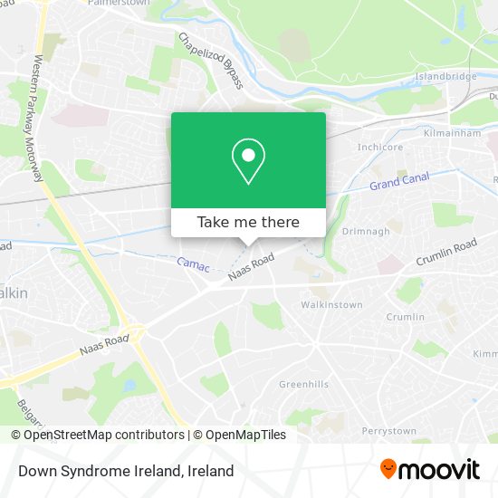 Down Syndrome Ireland map