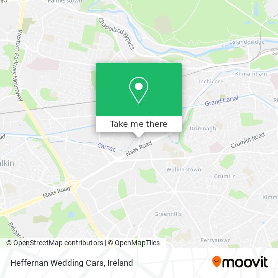 Heffernan Wedding Cars map