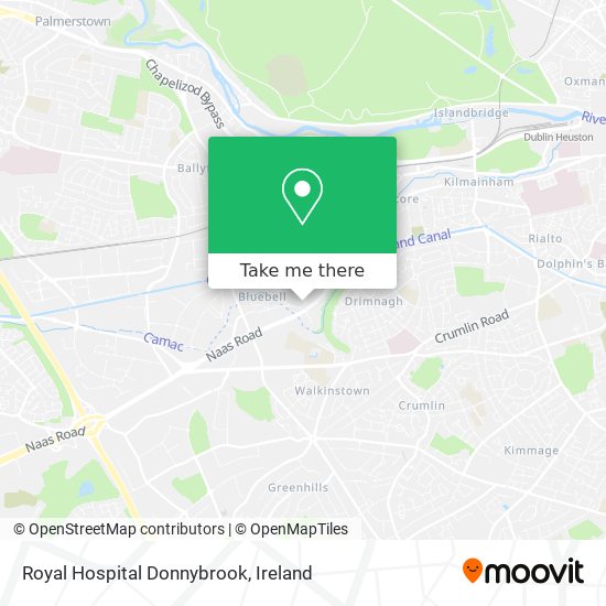 Royal Hospital Donnybrook map