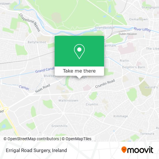 Errigal Road Surgery map