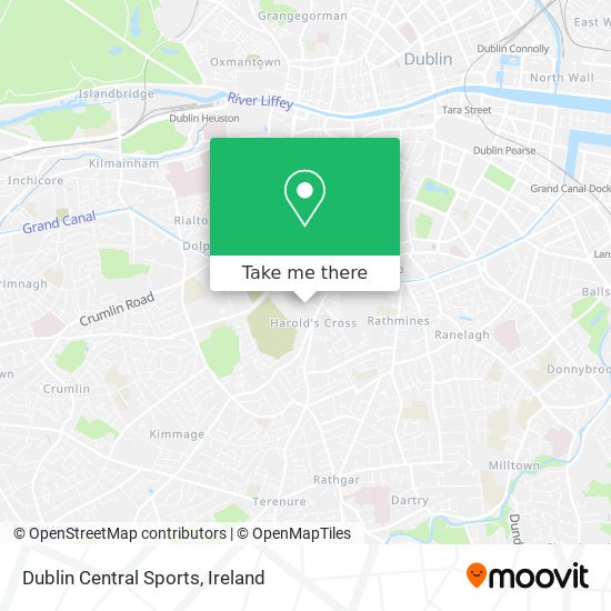 Dublin Central Sports map