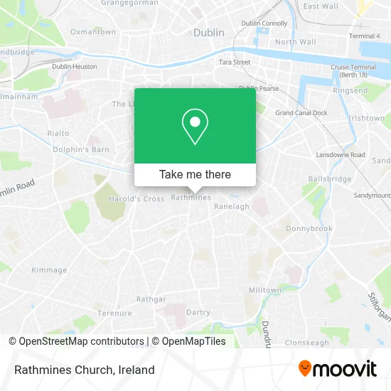 Rathmines Church map