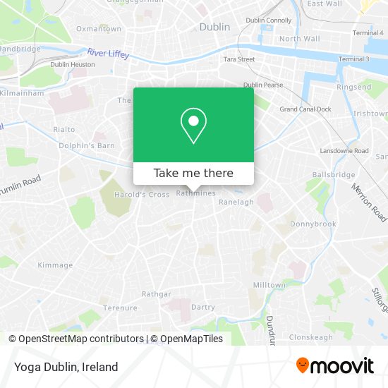 Yoga Dublin map