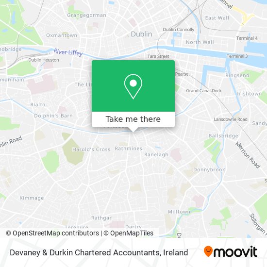 Devaney & Durkin Chartered Accountants map
