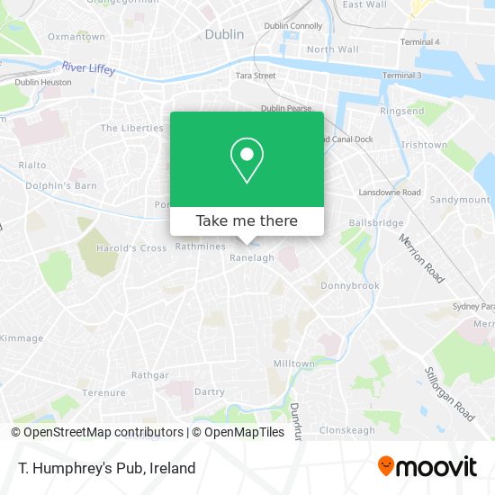 T. Humphrey's Pub map