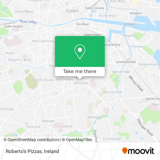 Roberto's Pizzas map