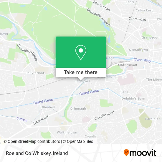 Roe and Co Whiskey map