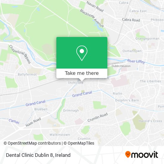 Dental Clinic Dublin 8 map