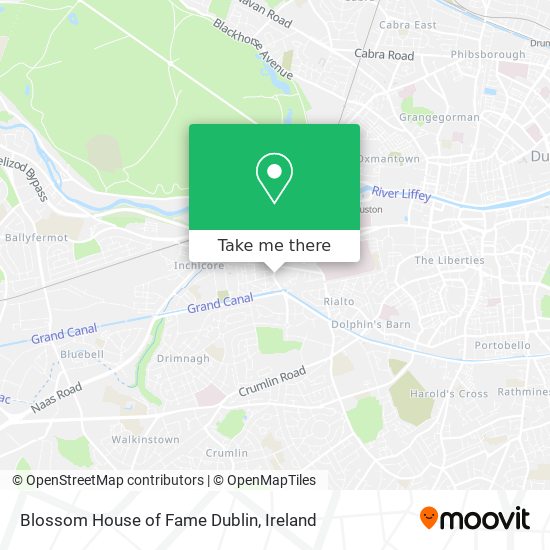 Blossom House of Fame Dublin map