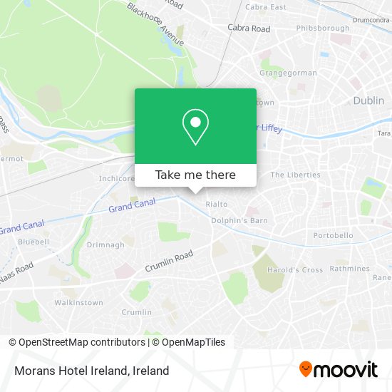Morans Hotel Ireland map