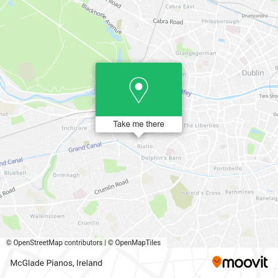 McGlade Pianos map