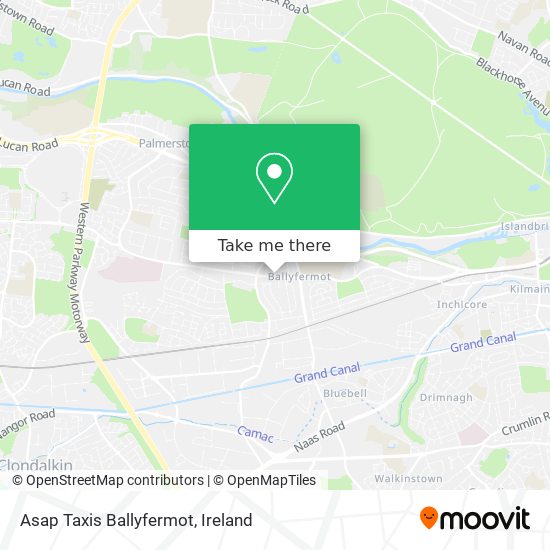 Asap Taxis Ballyfermot map