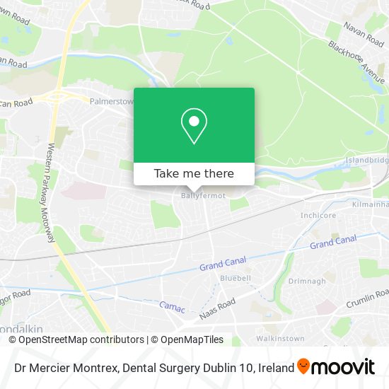 Dr Mercier Montrex, Dental Surgery Dublin 10 map
