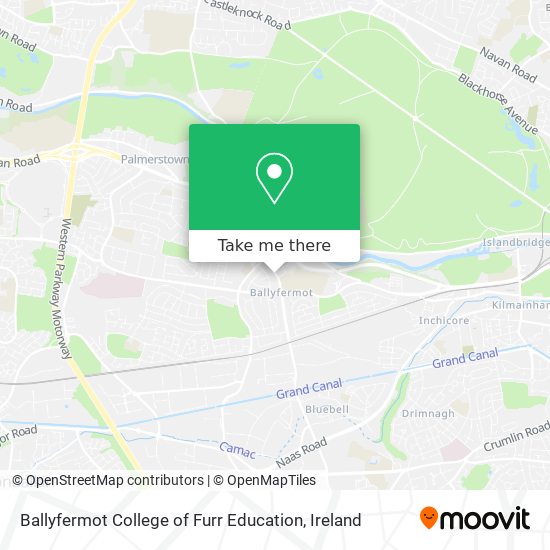 Ballyfermot College of Furr Education map