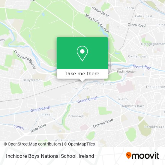 Inchicore Boys National School map