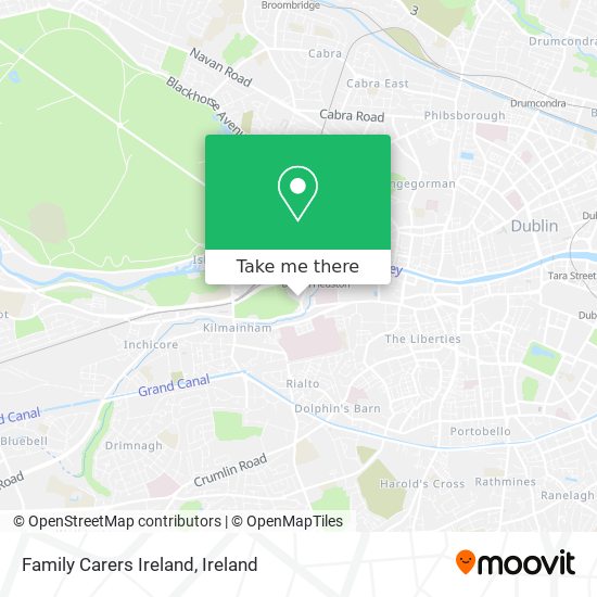 Family Carers Ireland map