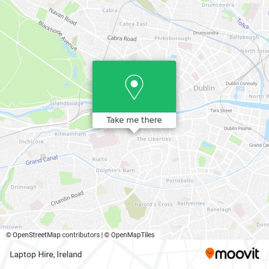 Laptop Hire map