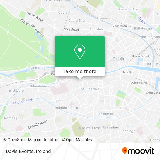 Davis Events map